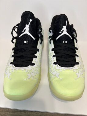 Nike Jordan Zion 3 No Guts Basketball Shoes 9 Black White Neon Green